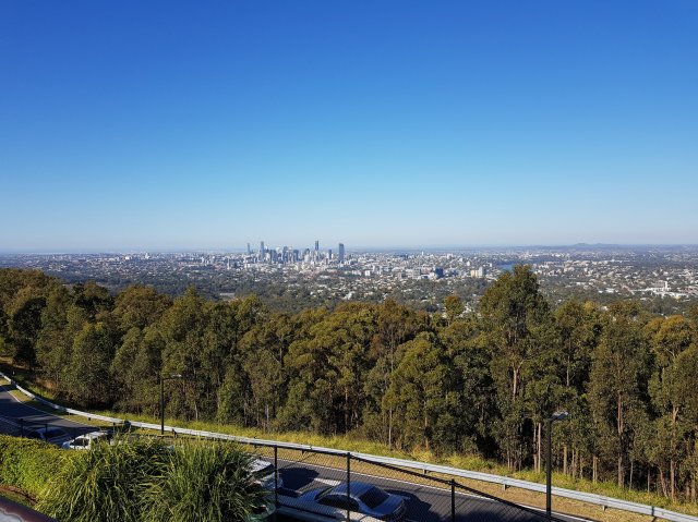Brisbane City Full View from Mount Coot Tha